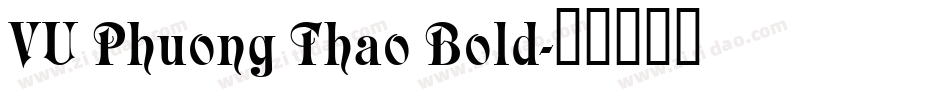 VU Phuong Thao Bold字体转换